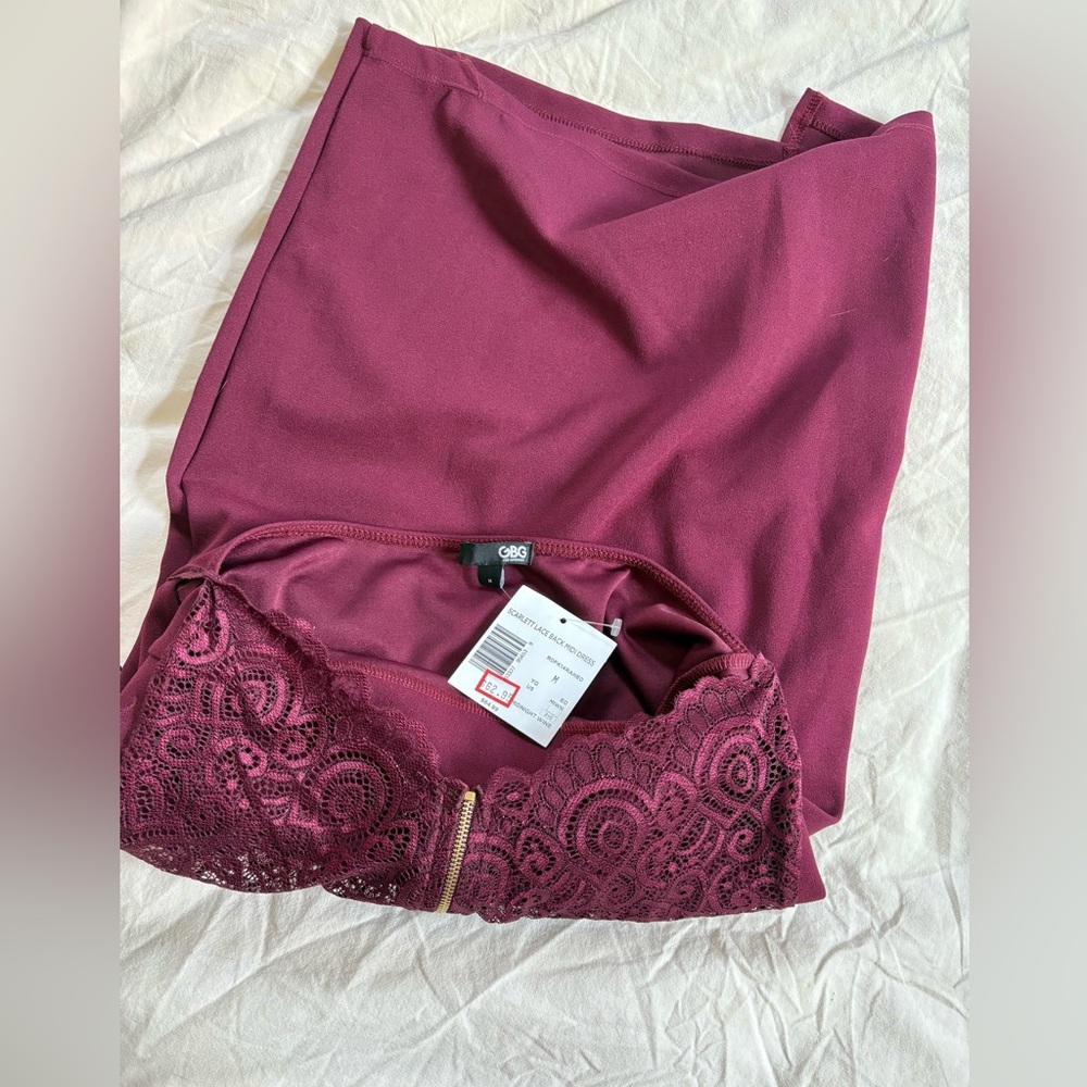 NWT Guess GBG Scarlett Lace Back MIDI Deess - Picture 3 of 3